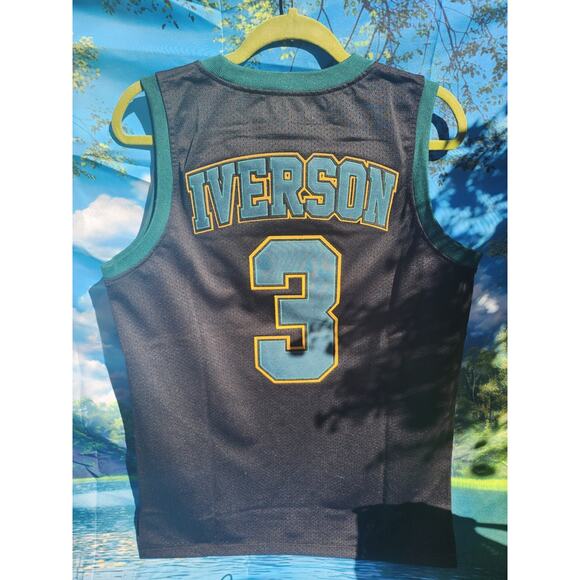 Allen Iverson Bethel High School Headgear Classics Black Jersey Size S - New - Picture 5 of 5